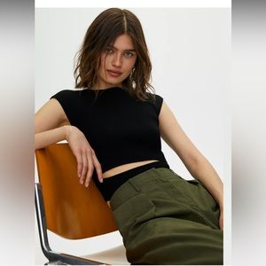 Wilfred Free Cut-Out Knit Top (M)